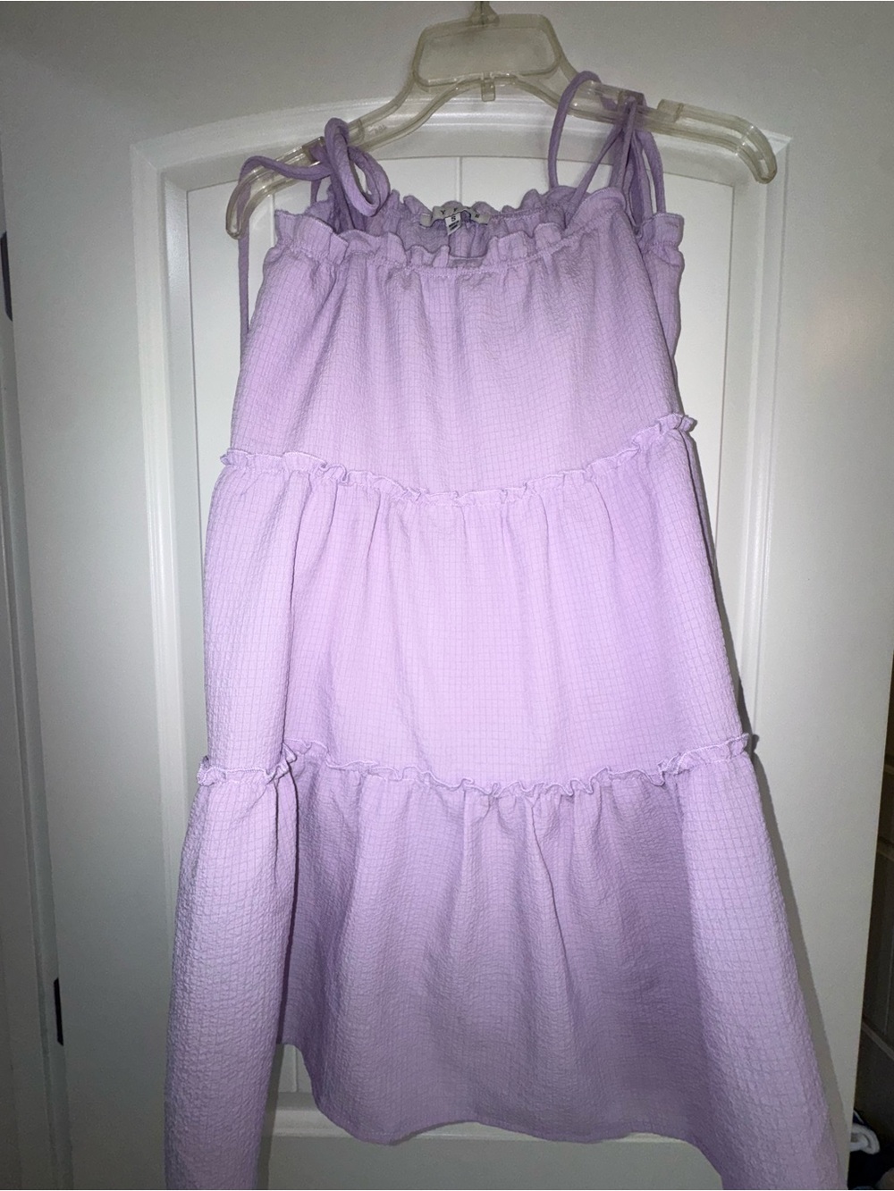 HYFVE Lilac Tiered Sundress with Tie Straps